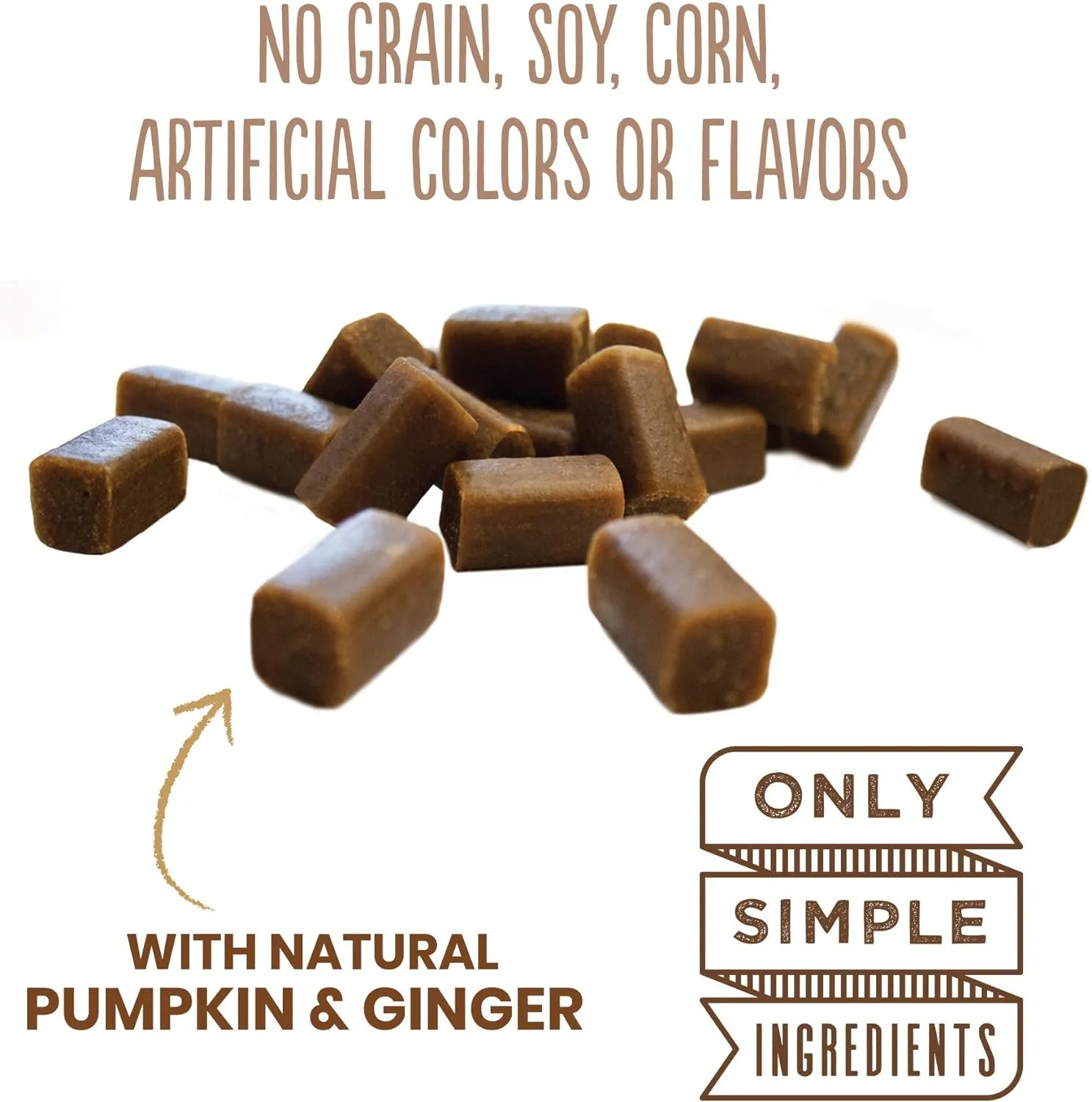 Dynamo Dog Tummy Functional Soft Chews Dog Treats (Pumpkin & Ginger) - 14oz