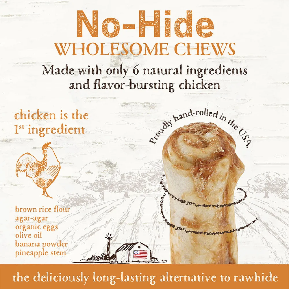 Earth Animal No-Hide Cage-Free Chicken Stix Dog & Cat Chews, 10 Pack