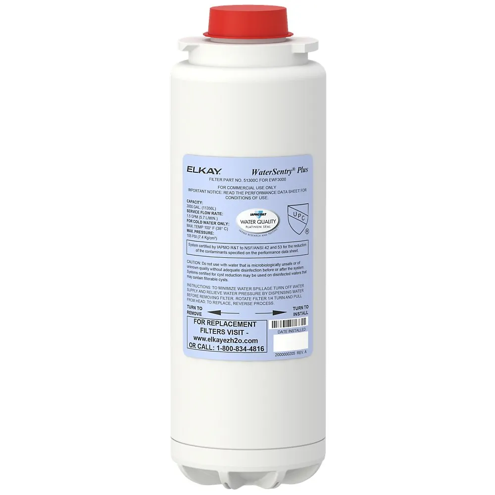 Elkay 51300C | WaterSentry Plus Filter Replacement for Bottle Fillers