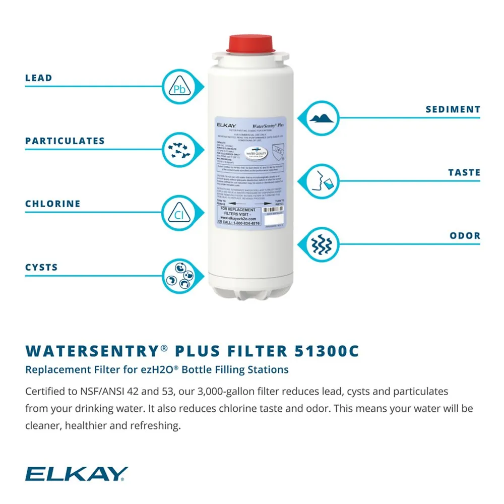 Elkay 51300C_12PK | WaterSentry Plus Filter Replacement (Twelve Pack) for Bottle Filling Stations