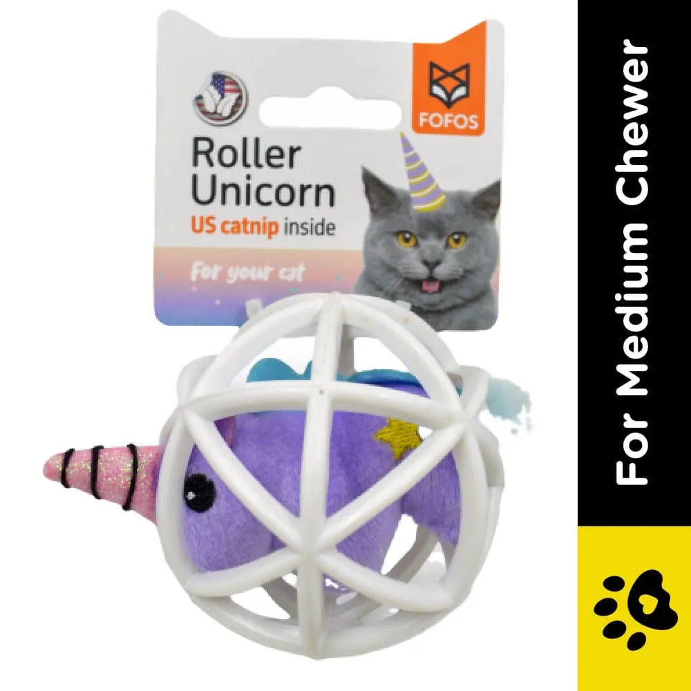 Fofos Unicorn in a Cage Toy for Cats (Purple)