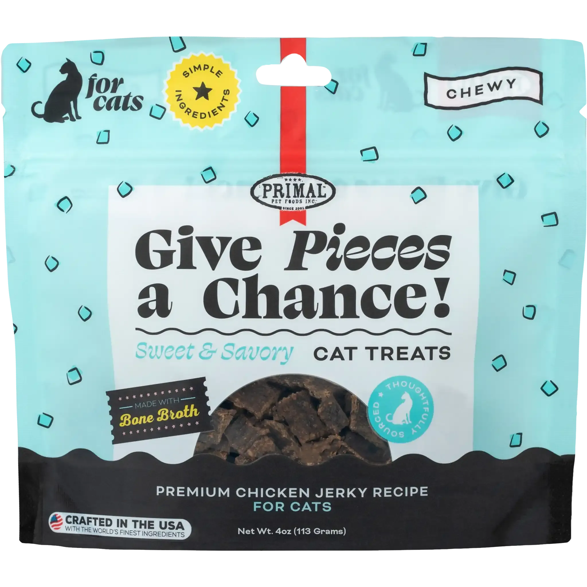 Give Pieces a Chance Jerky Treats for Cats <br> Chicken Recipe