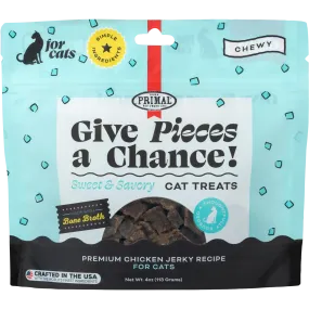 Give Pieces a Chance Jerky Treats for Cats <br> Chicken Recipe