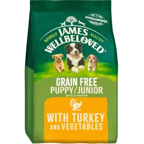 James Wellbeloved Turkey & Veg Grain Free Puppy 1.5kg