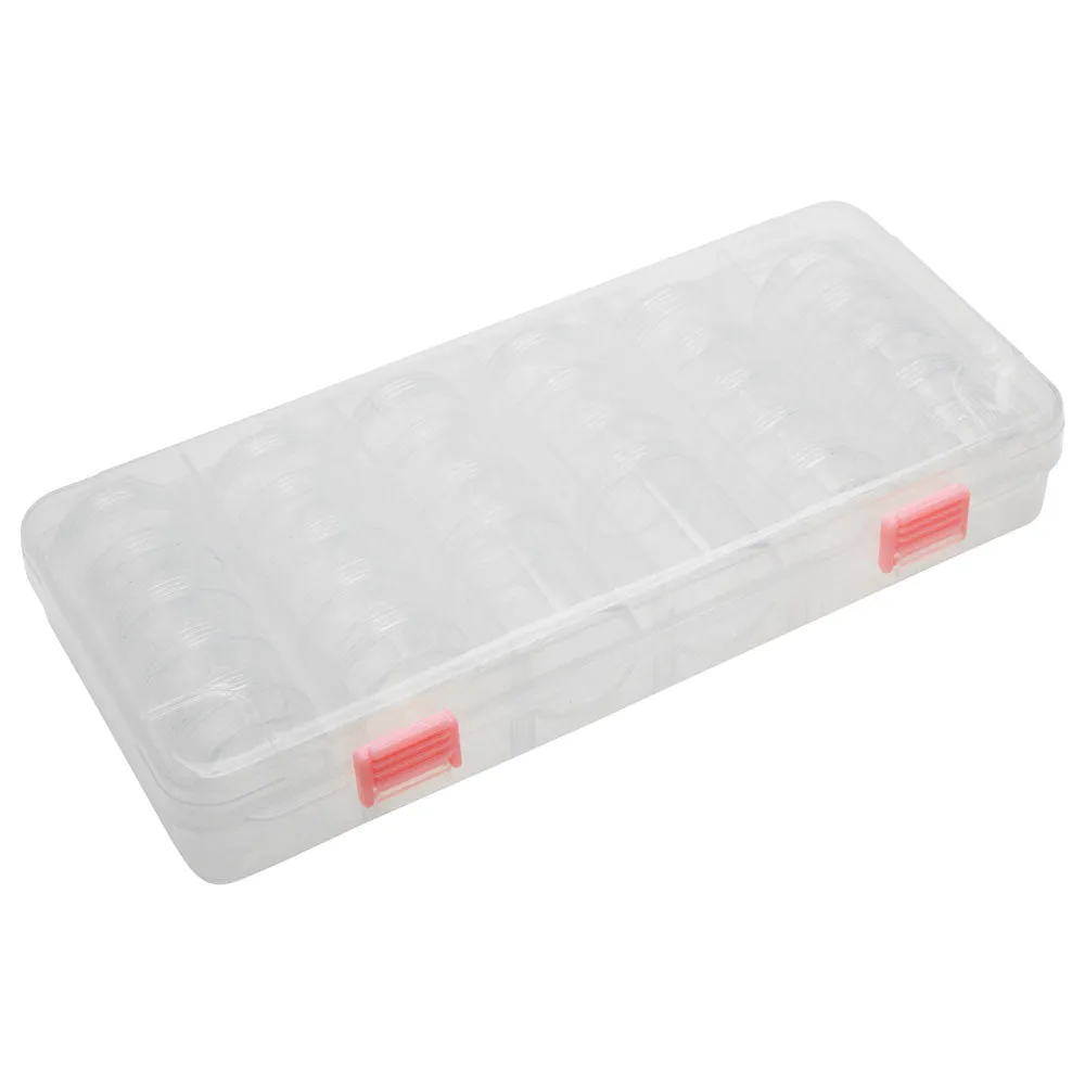 Keeper Stackers Storage Container with Round Stackable Bead Storage Containers Two Size Assortment, 28 Total Containers