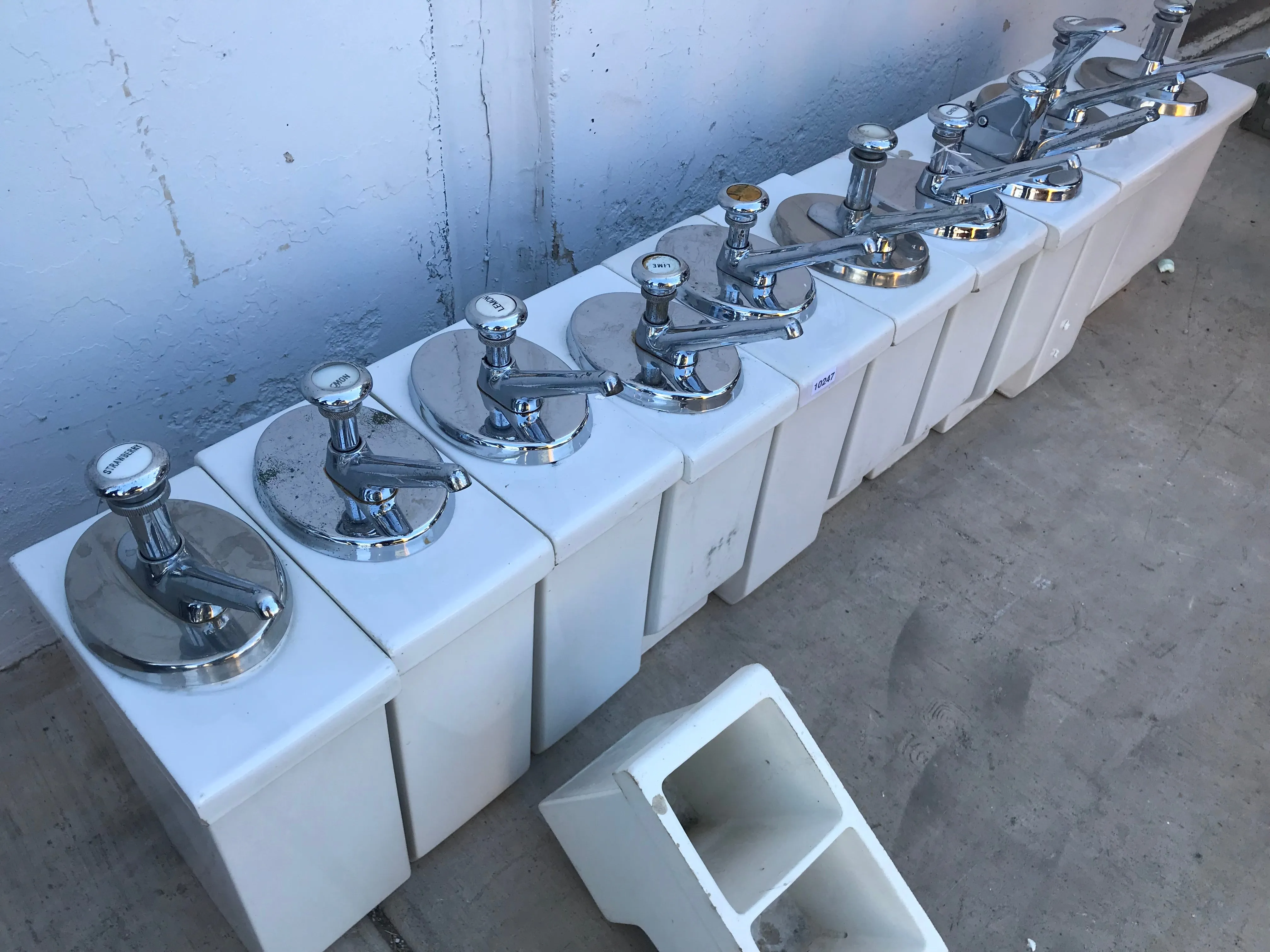 Kitchen Set of 12 Ice Cream Topping Dispensers