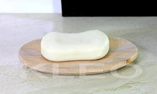 KLEO Soap Dish Rigged Design Water Absorbent Natural Rainbow Stone
