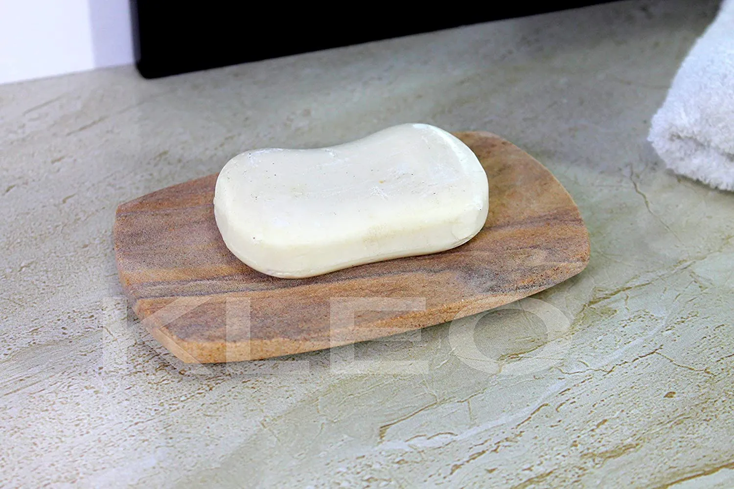 KLEO Soap Dish Rigged Design Water Absorbent