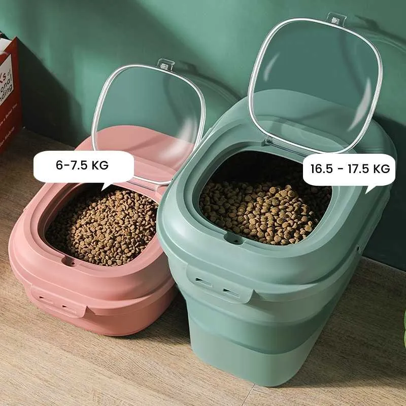 Large Foldable Pet Food Storage Container