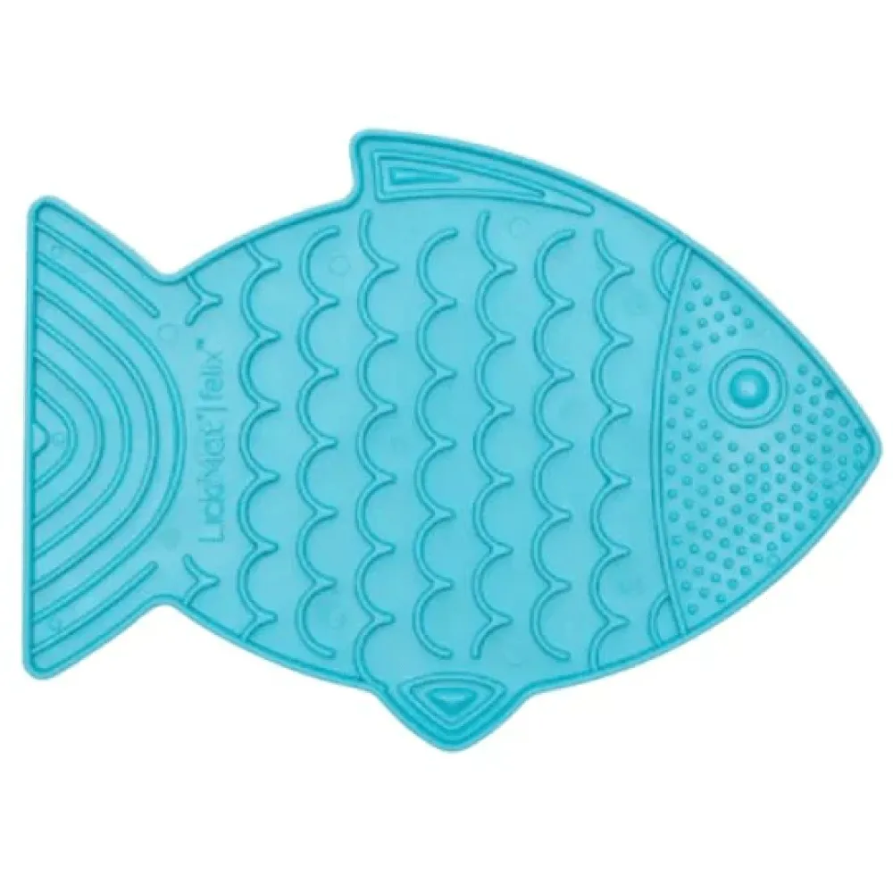 LickiMat Felix Slow Feeder for Cats (Turquoise)