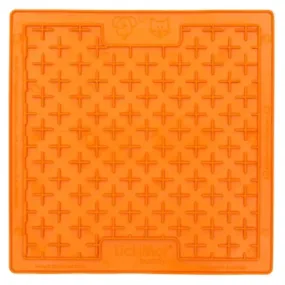 LickiMats Classic Buddy Slow Feeder for Dogs and Cats (Orange)