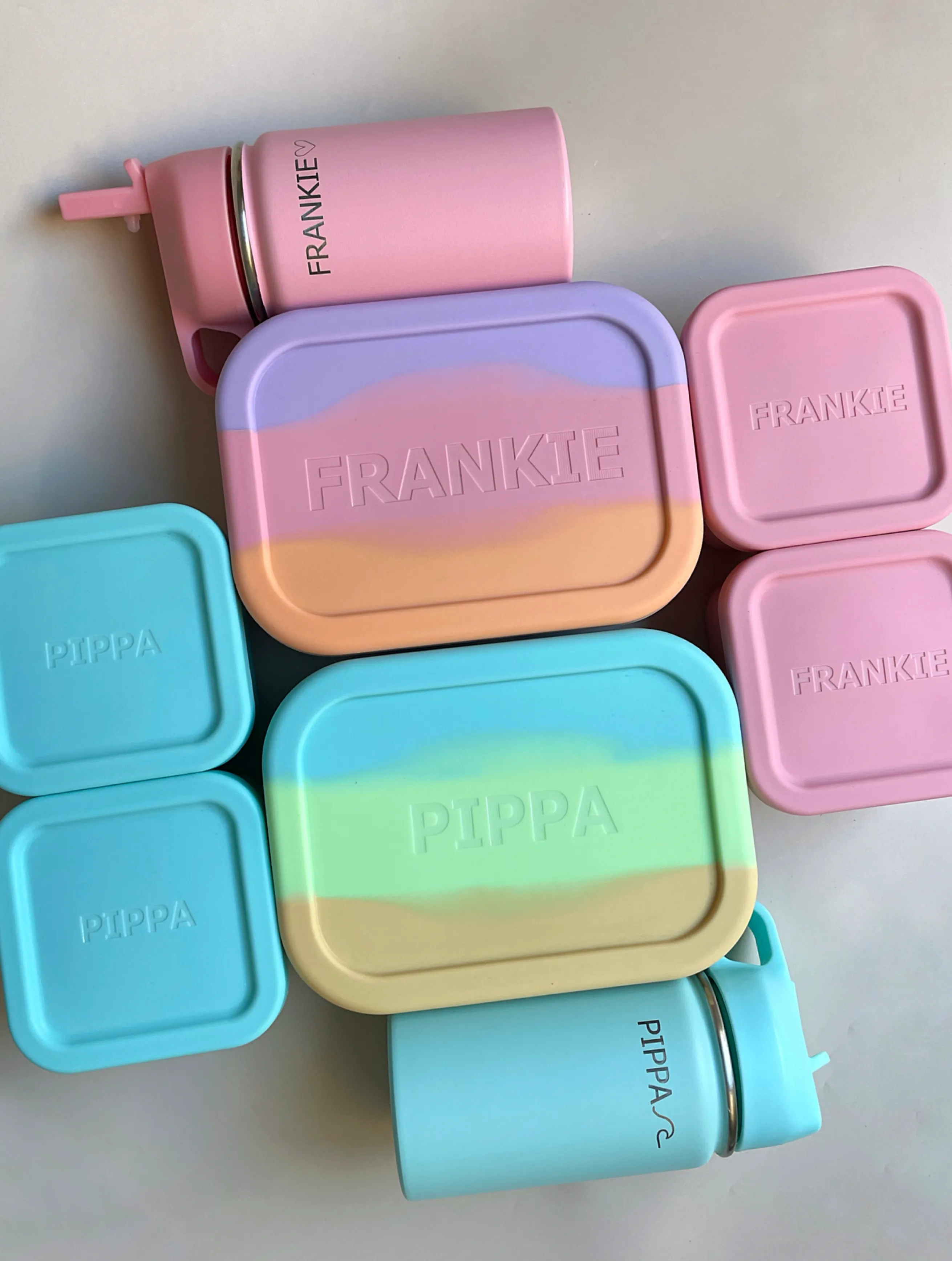 Lilac Rectangle Silicone Container