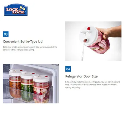 Lock & Lock Interlock Press Bottle 1.3L