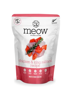 Meow Chicken & King Salmon Air Dried Cat Food 3.5oz