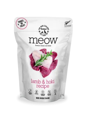 Meow Lamb & Hoki Freeze Dried Cat Food 1.76oz