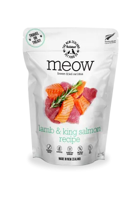 Meow Lamb & King Salmon Freeze Dried Cat Food 1.76oz