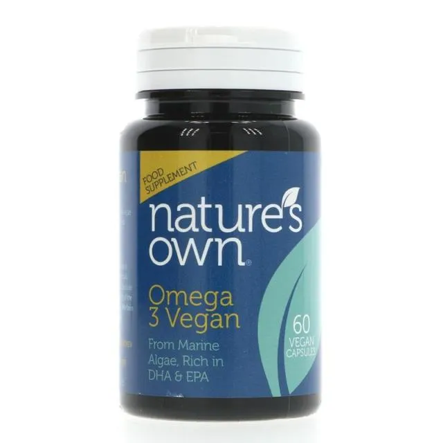 Nature's Own Omega 3 Vegan Supplement - 60 Capsules