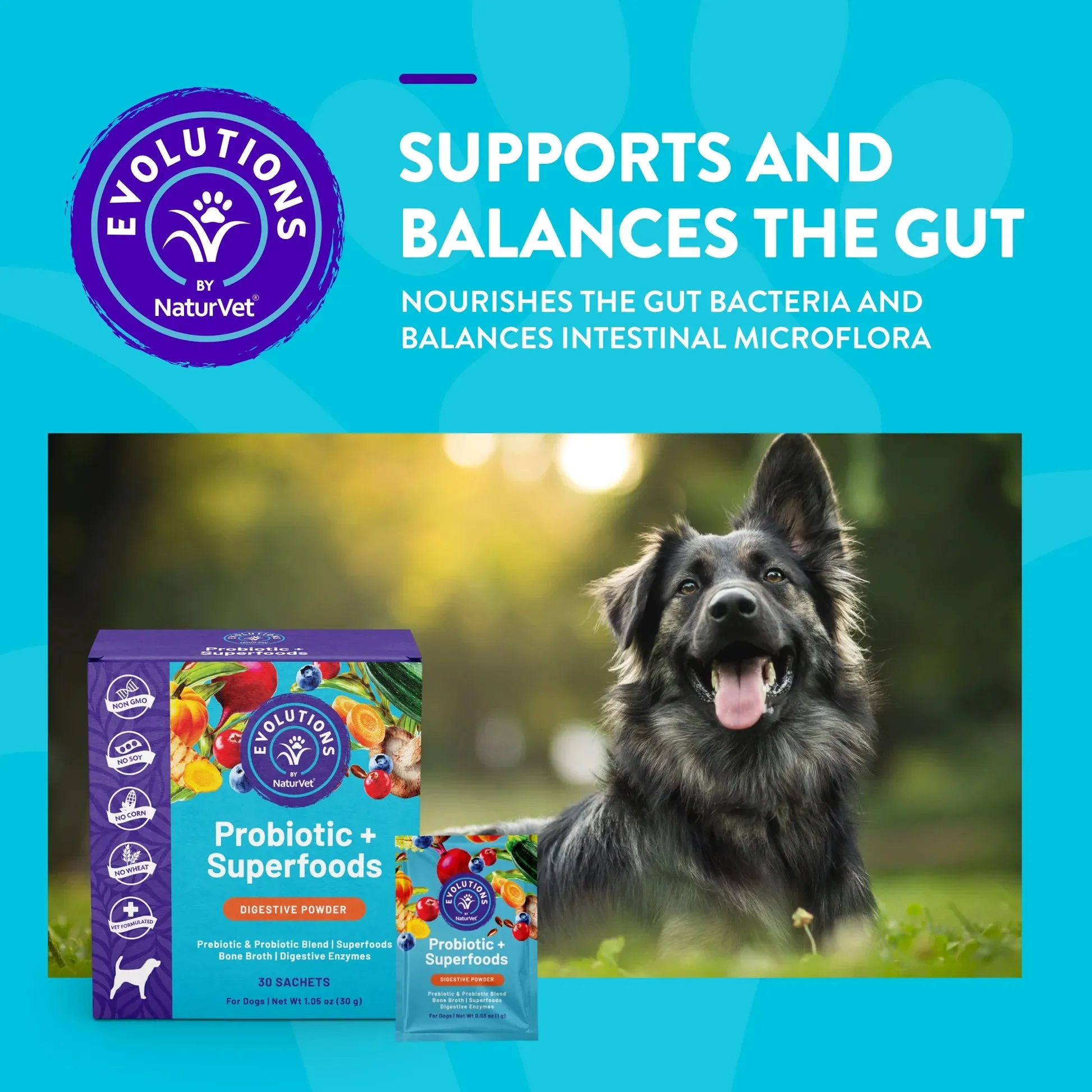NaturVet Evolutions Probiotic   Superfoods Soft Chews for Dogs