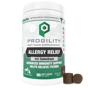 Nootie Progility Allergy Relief Soft Chew  Supplements for Dogs - 90ct