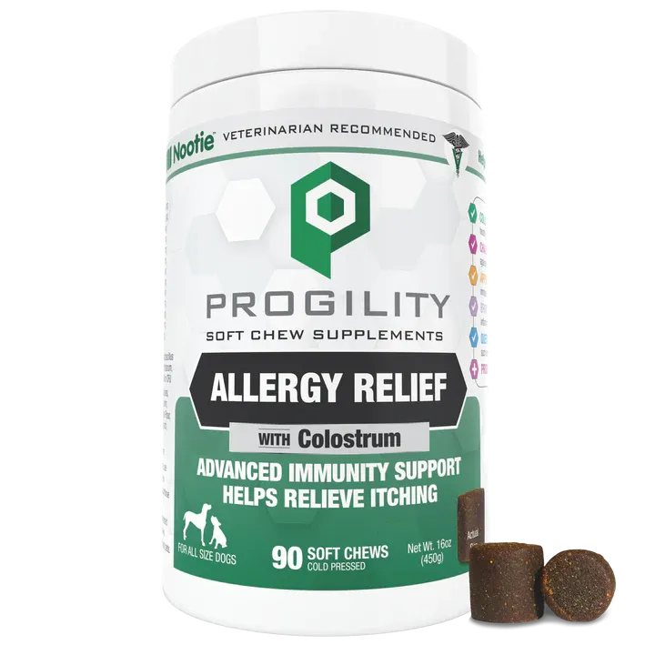 Nootie Progility Allergy Relief Soft Chew  Supplements for Dogs - 90ct
