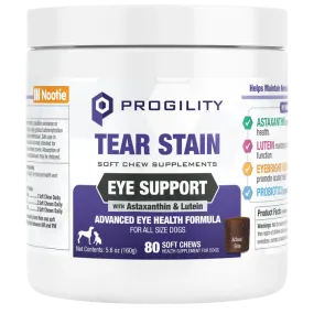 Nootie Progility Tear Stain Eye Support Soft Chew Supplement for Dogs