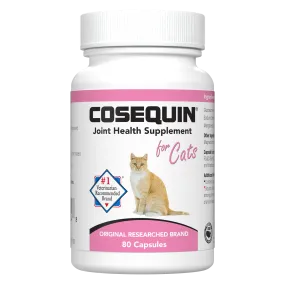 Nutramax Cosequin Joint Health Supplement for Cats - With Glucosamine and Chondroitin, 80 Capsules