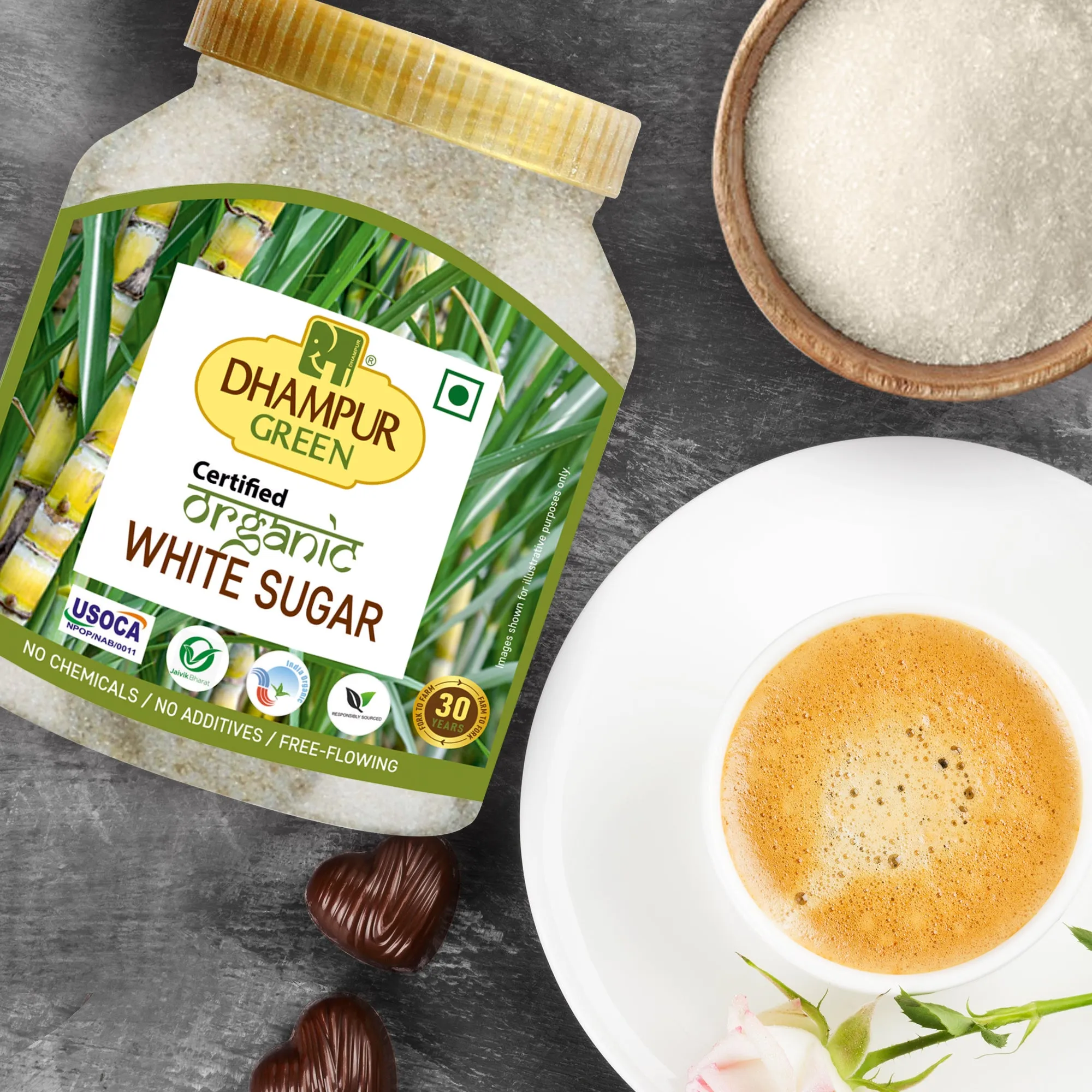 Organic White Sugar 800gm