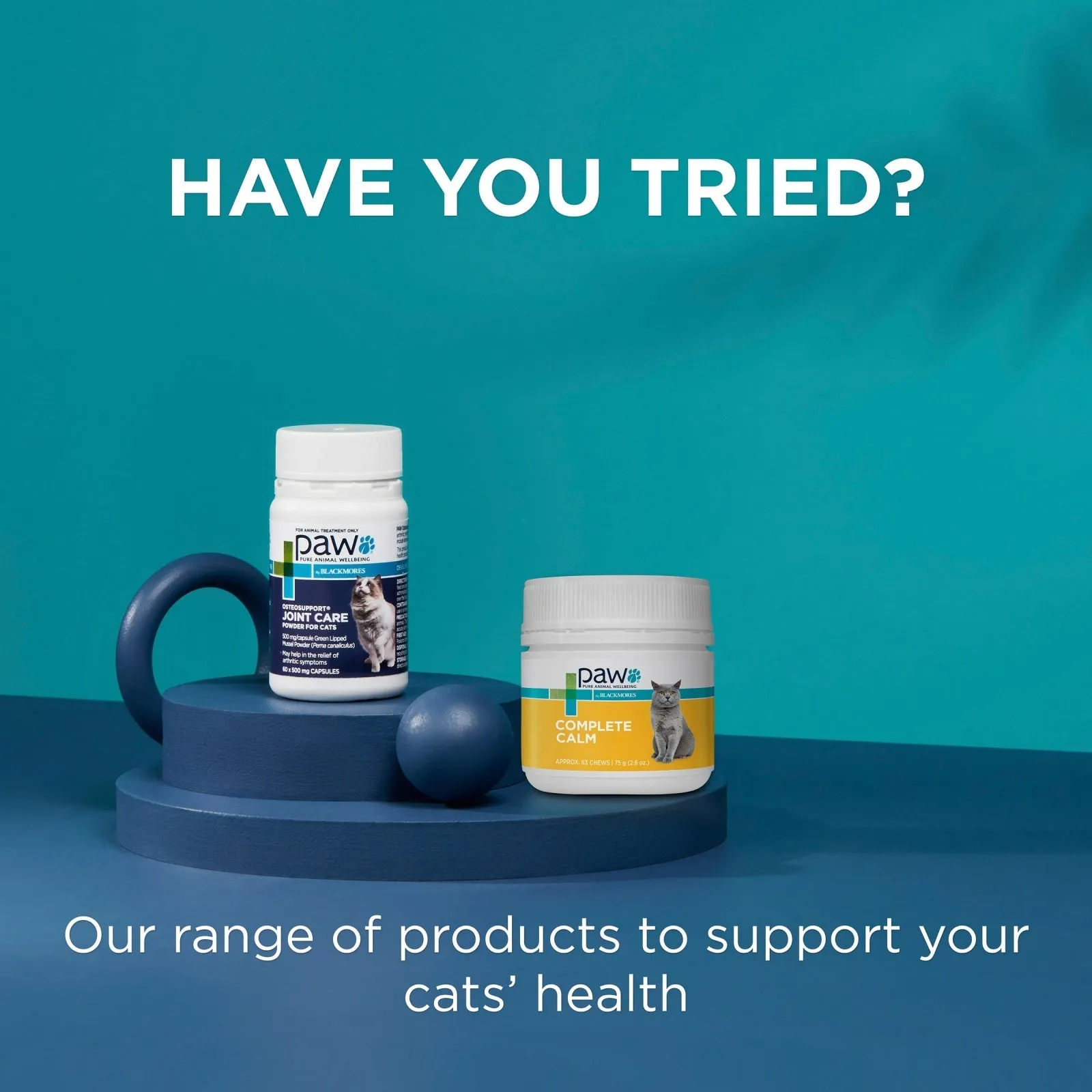 PAW by Blackmores Osteosupport Joint Care Powder Capsules for Cats 60 Pack