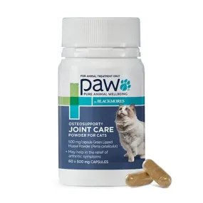 PAW Osteosupport Joint Care Powder Capsules for Cats 60 Capsules