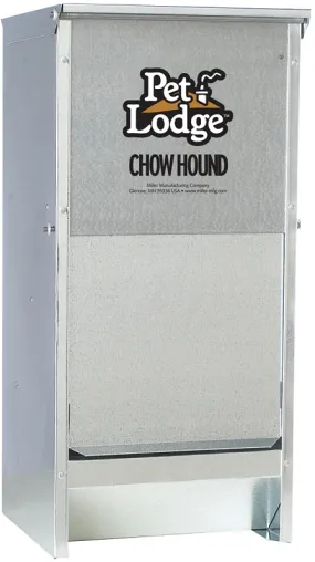 Pet Lodge CH12 Pet Feeder, 12 lb Volume, Galvanized Steel :EA: QUANTITY: 1