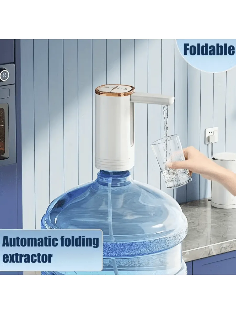 Portable Rechargeable Electric Water Bottle Pump USB Rechargeable Automatic
