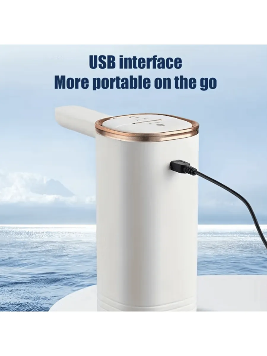 Portable Rechargeable Electric Water Bottle Pump USB Rechargeable Automatic