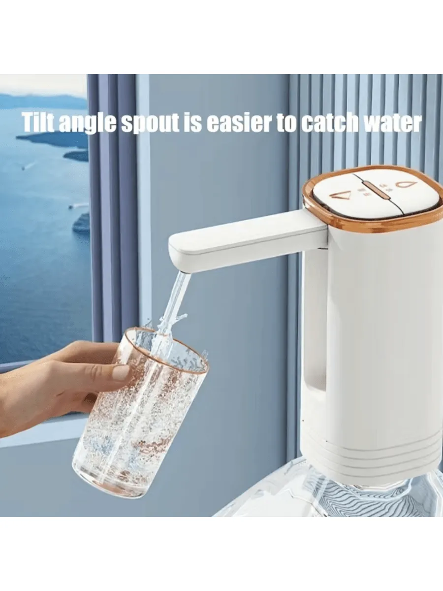 Portable Rechargeable Electric Water Bottle Pump USB Rechargeable Automatic