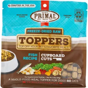 Primal Cupboard Cuts Fish Grain-Free Freeze-Dried Raw Food Toppers For Dogs & Cats
