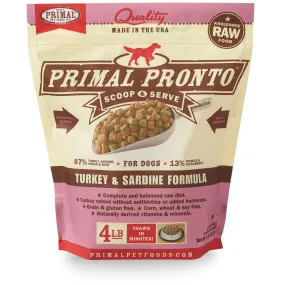 Primal Pronto Dog Turkey/Sardine 4 lbs