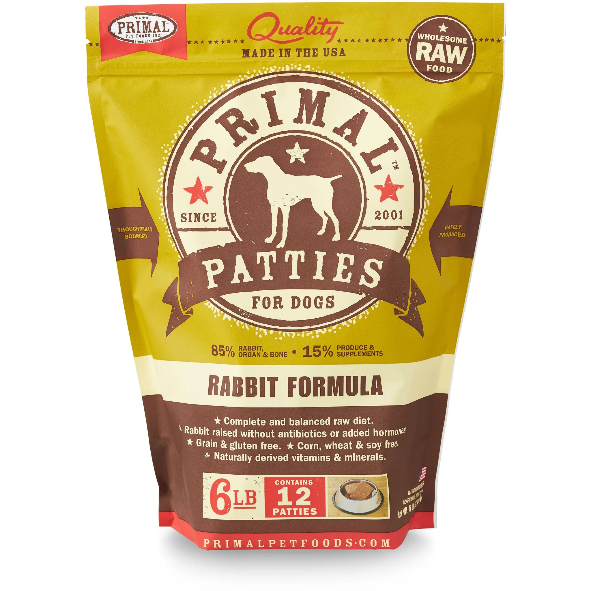 Primal Raw Dog Rabbit 6 lbs