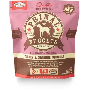 Primal Raw Dog Turkey & Sardine 3 lbs