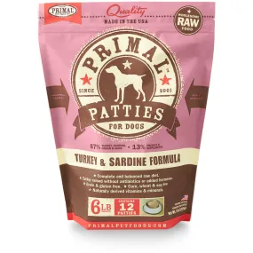 Primal Raw Dog Turkey & Sardine 6 lbs