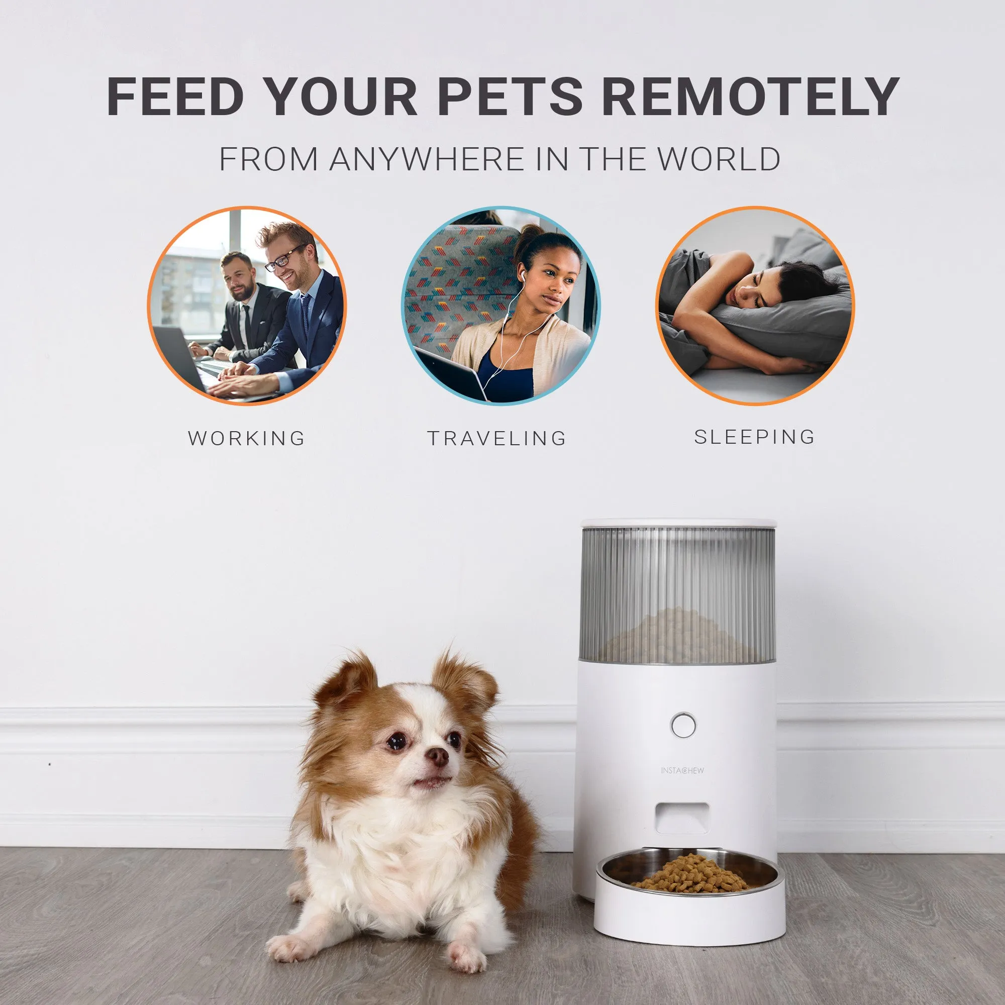 Purechew Mini 2.5L Automatic Smart App Feeder for Cats and Dogs