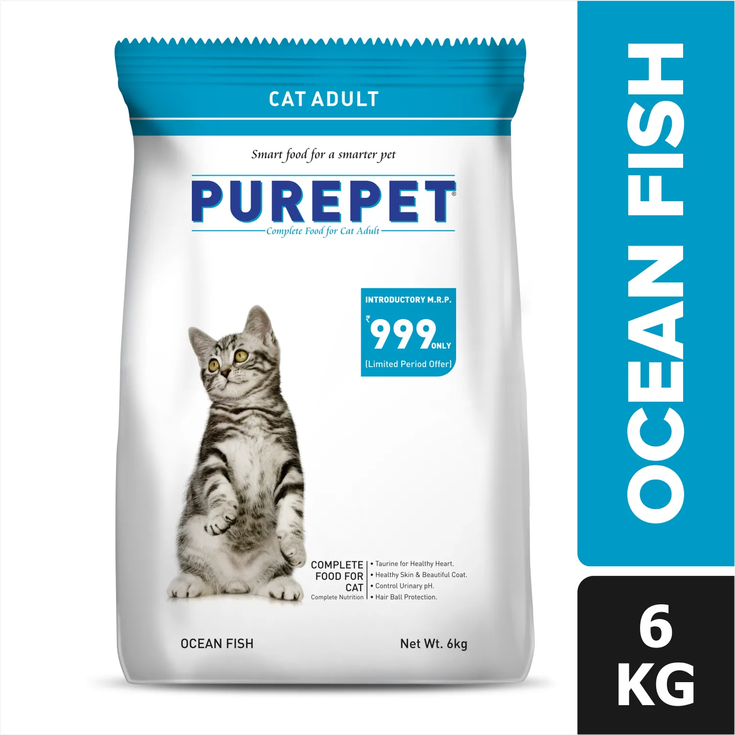 Purepet Seafood and Ocean Fish Adult Cat Dry Food Combo