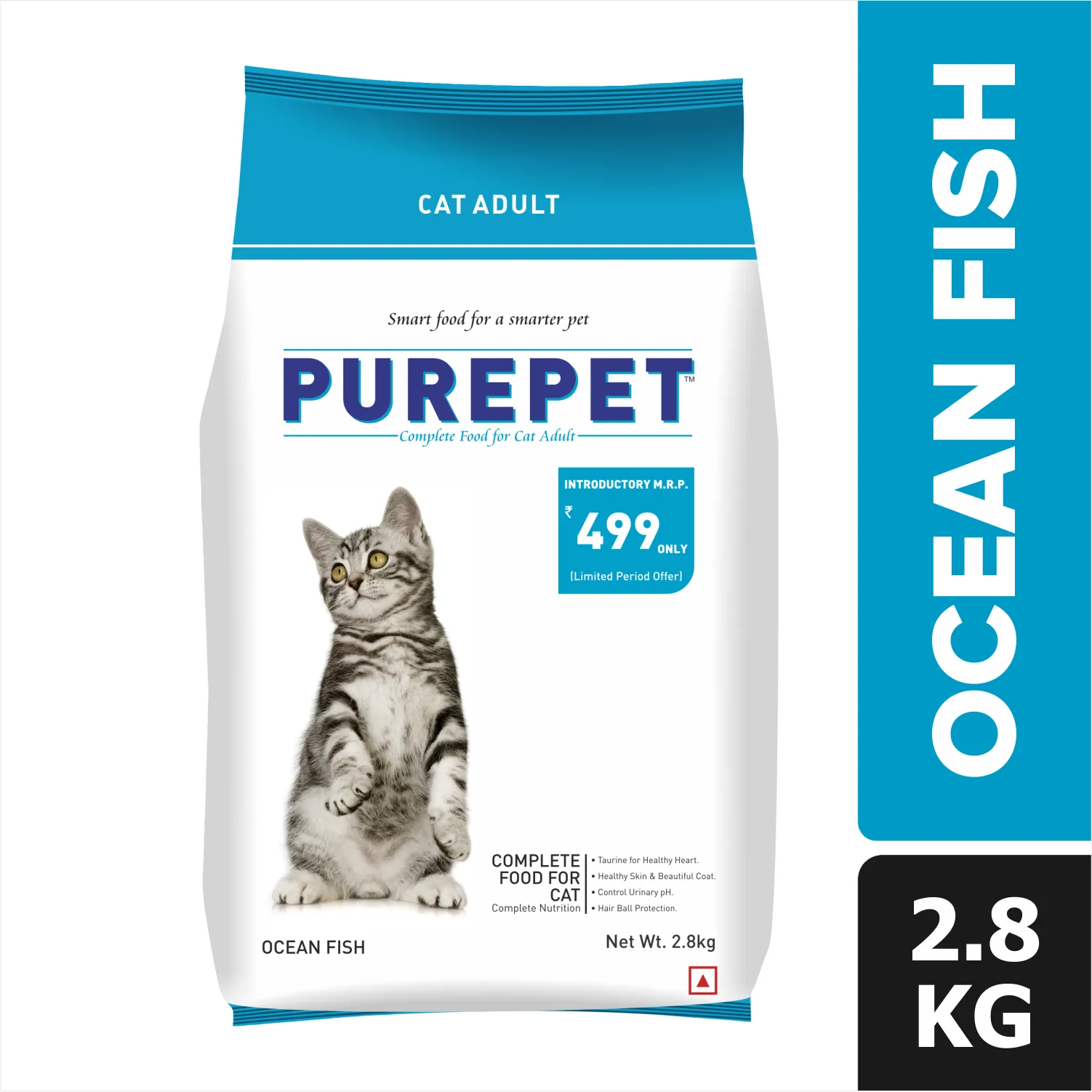 Purepet Seafood and Ocean Fish Adult Cat Dry Food Combo