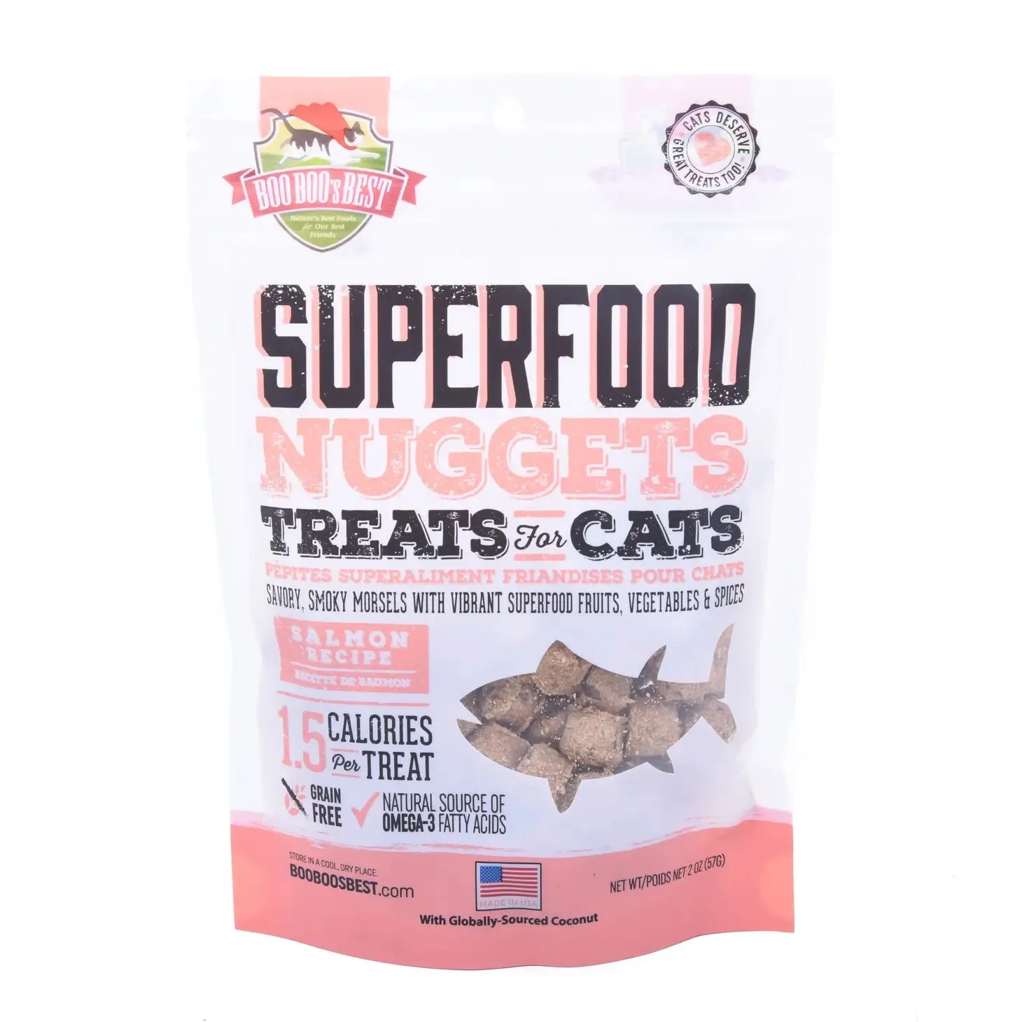 Salmon Superfood Nuggets Cat Treats (Made in the USA)