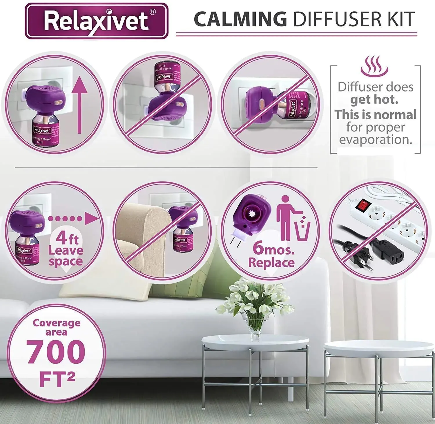 Serenity Feline Diffuser Refill 6-Pack