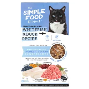 Simple Food Project Whitefish & Duck Freeze-Dried Raw Cat Food