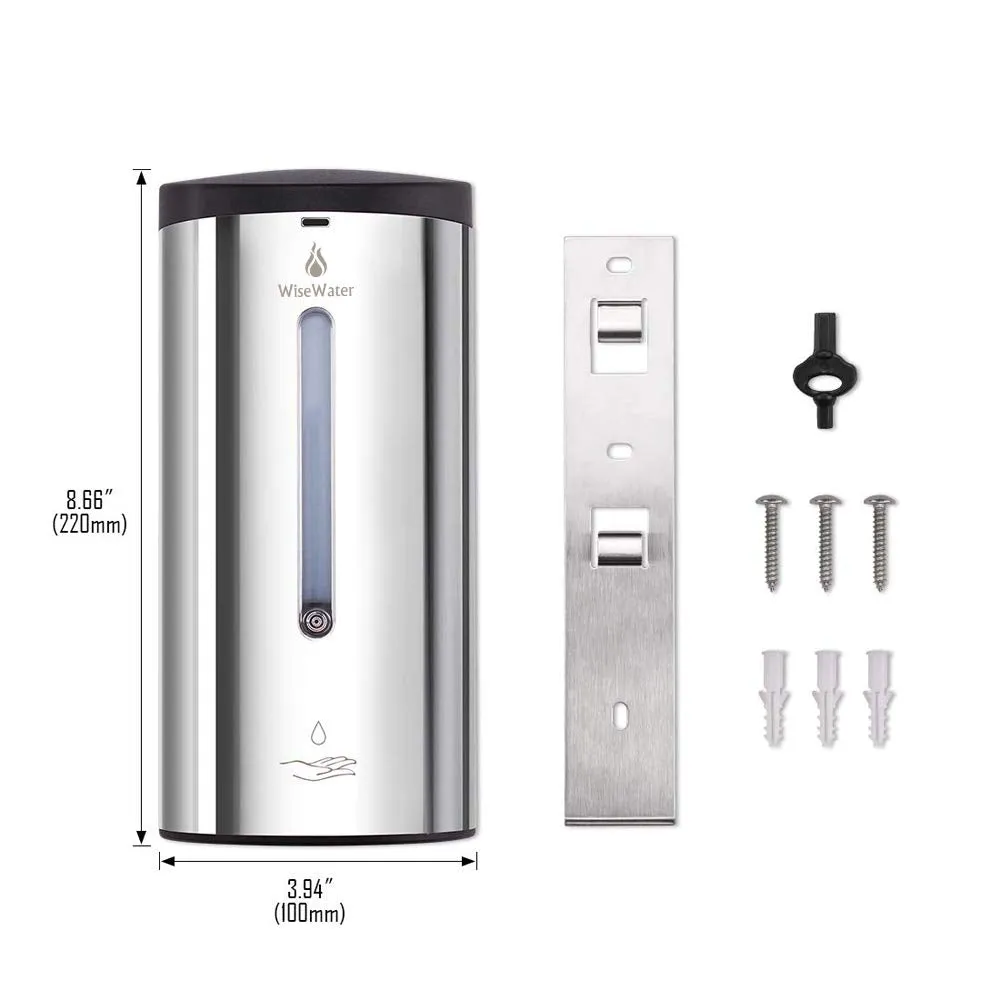 Soap Dispenser,Touchless Wall-Mounted Liquid Dispensers, Capacity 24oz/700ml