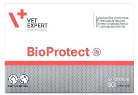 Synbiotic tablets for dogs, cats, BioProtect 200 mg capsules
