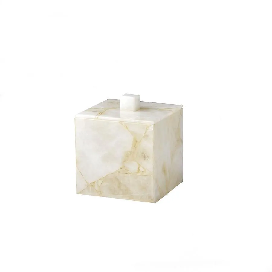 Taj Milky White Quartz Bath Accessories by Mike   Ally
