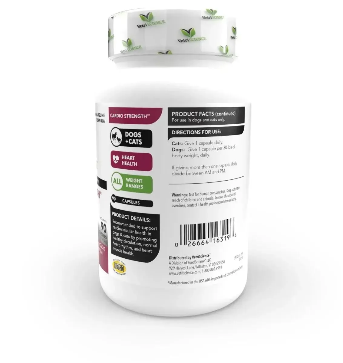 VetriScience Cardio Strength Heart Support Formula