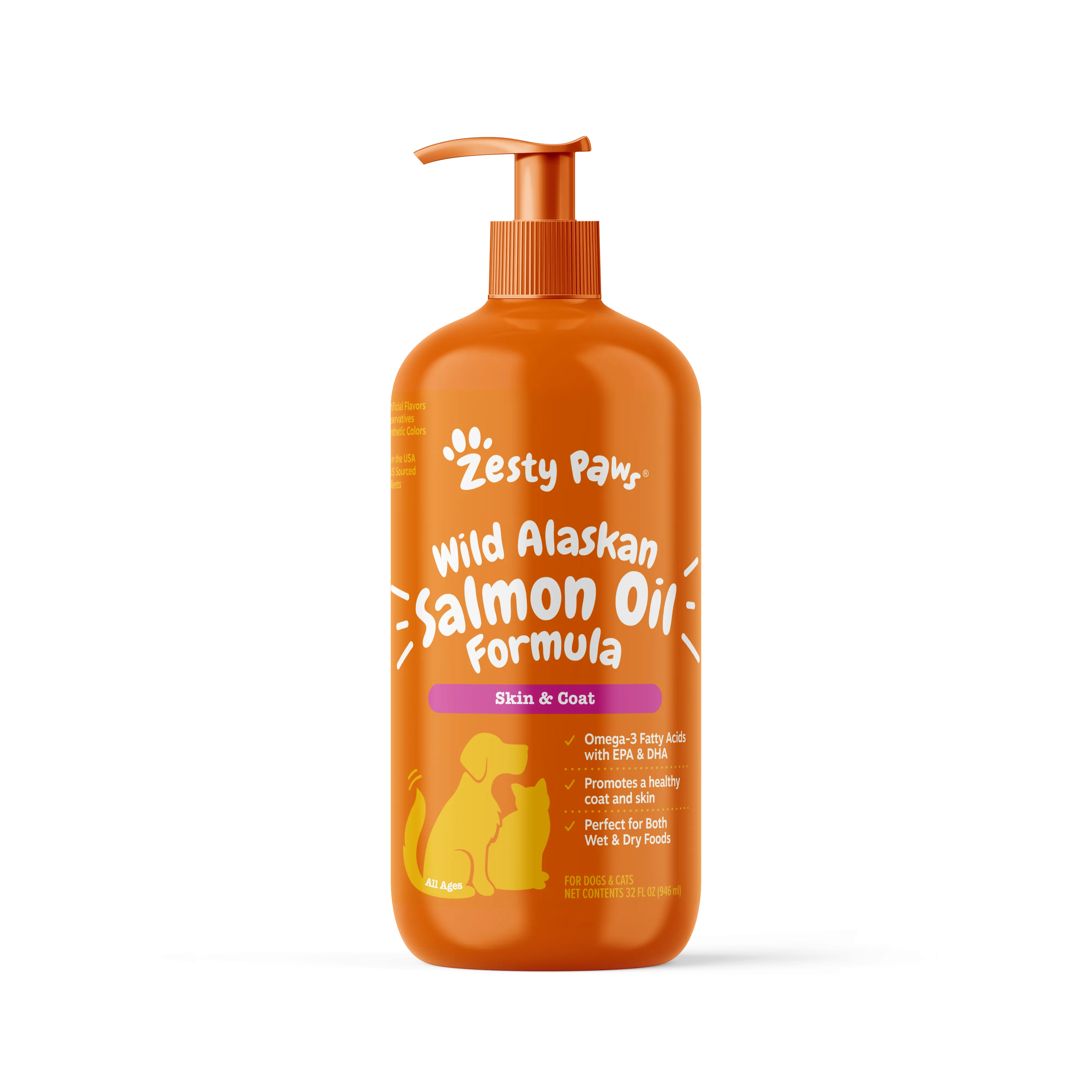 Wild Alaskan Salmon Oil Formula for Dogs & Cats