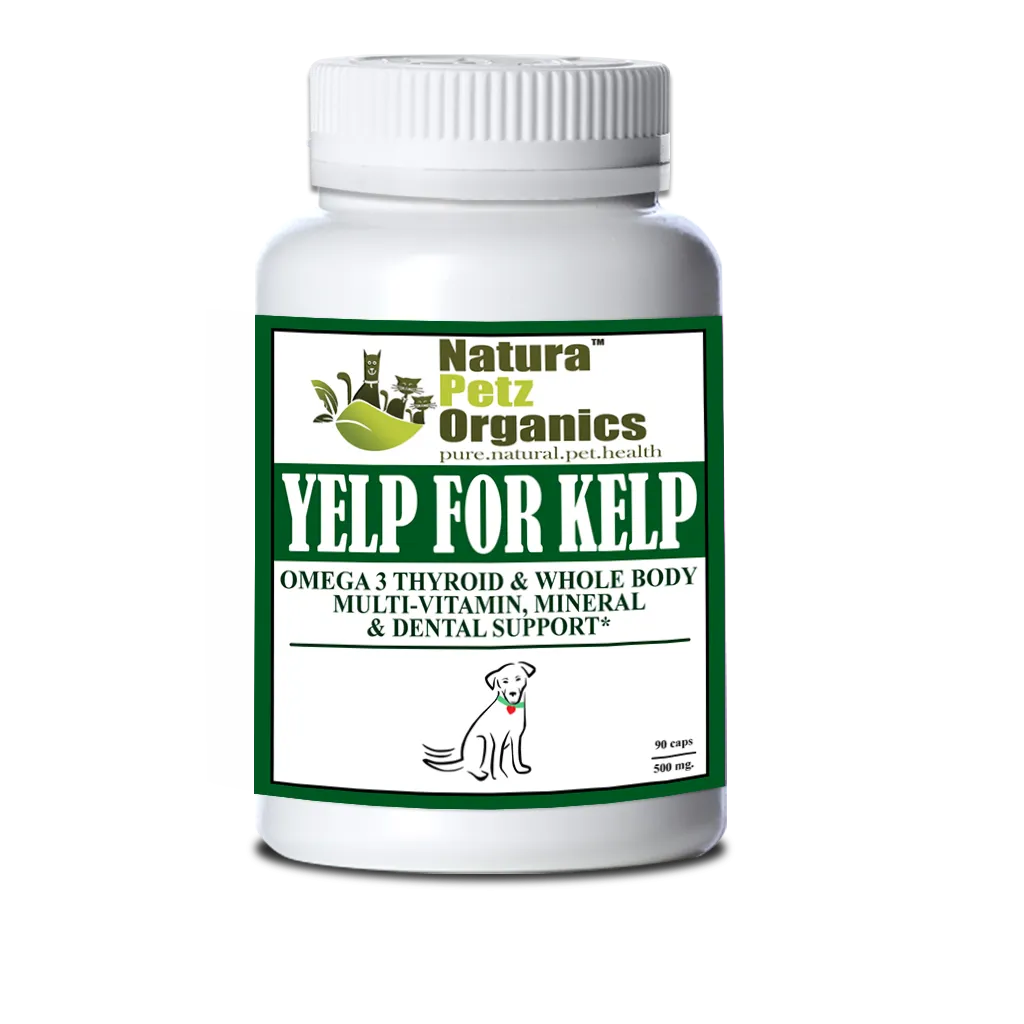YELP FOR KELP - Omega 3 & 6 Thyroid & Whole Body Multi-Mineral, Vitamin & Dental Support*